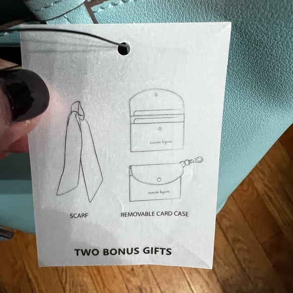 NWT-NANETTE LEPORE Women’s Sachet/Crossbody with Card Case & Scarf - Picture 7 of 16